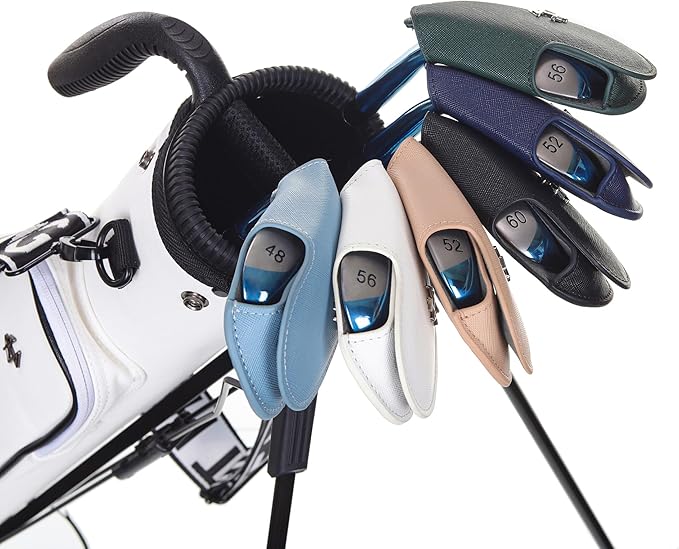 Golf Iron Covers 9pcs or 1pc Saffiano Leather Magnetic Club Headcover - Image 7