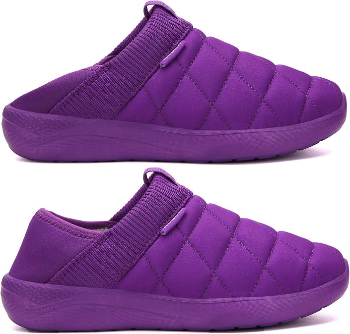 KUBUA Slippers for Men and Womens Indoor House Shoes Plush Slip on Outdoor - Image 2