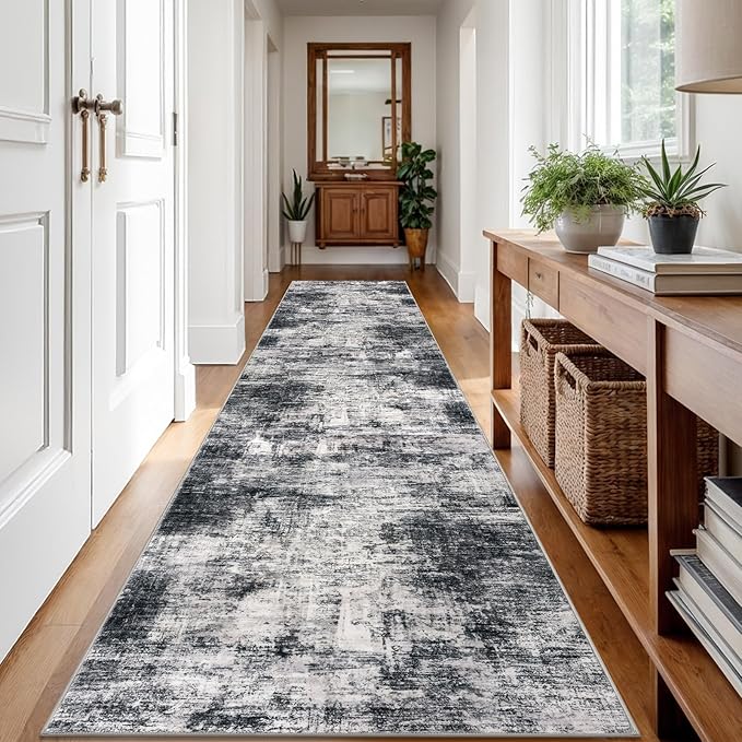 IOHOUZE Abstract Runner Rug 3x12 Ft Washable Runners - Image 8