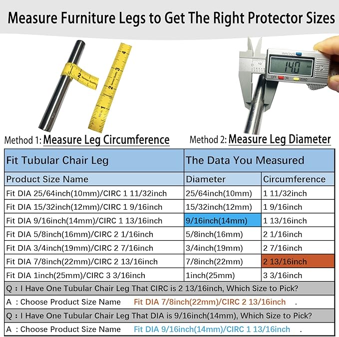 Rectangle U Shaped Chair Leg Tips Caps - Image 4