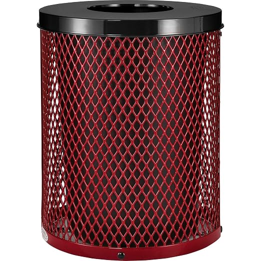 Global Industrial Outdoor Diamond Steel Trash Can by GlobalIndustrial
