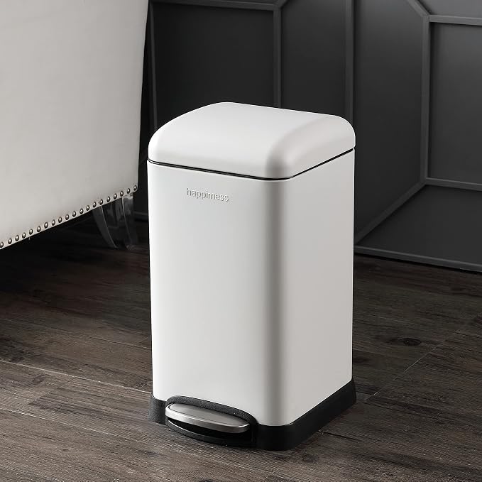 Happimess HPM1012C Betty Retro Mini 3.2-Gallon Step-Open Trash Can, Minimalistic - Image 2