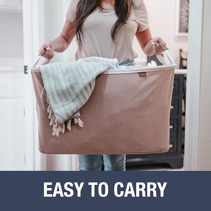 CleverMade Collapsible Laundry Basket Hamper - Image 3