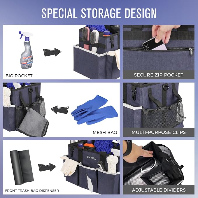 Wearable Caddy Bag, Cleaning Supplies Organizer - Image 2