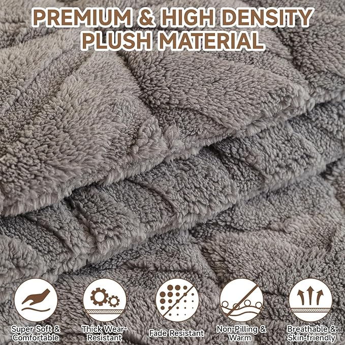 OTOB All Season Couch Cover for Dogs Washable, Non Slip Fuzzy Plush Pet Couch - Image 3