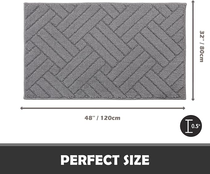 Door Mat Indoor Doormat, Entryway Rug Door Mats Non-Slip Rubber Backing - Image 2