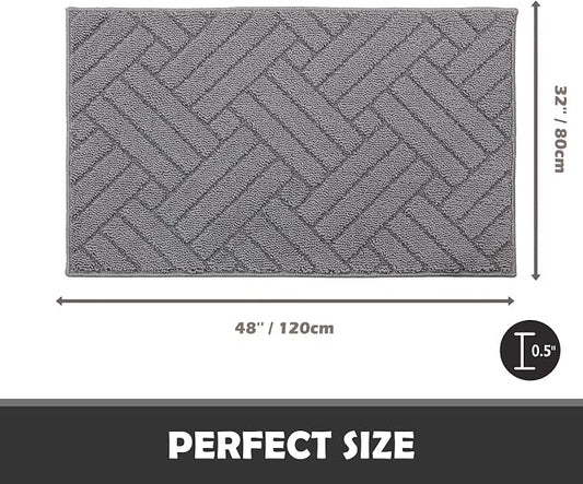 Door Mat Indoor Doormat, Entryway Rug Door Mats Non-Slip Rubber Backing - Image 2