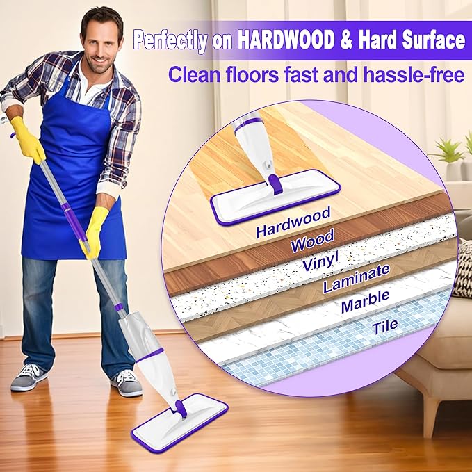 Spray Mop for Hardwood Floor Cleaning: EXEGO Wet Mops - Image 7