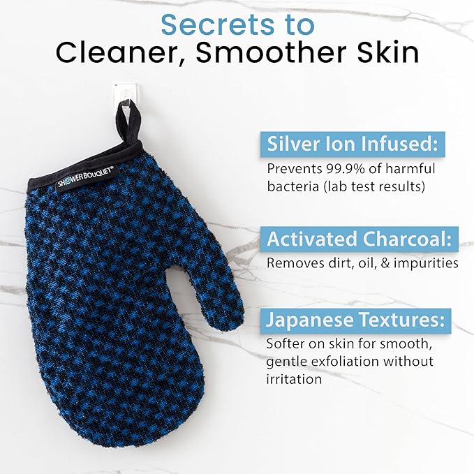 Japanese Exfoliating Mitt for Shower - Image 3
