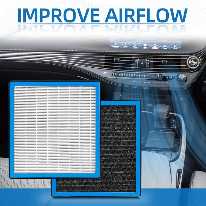HEPA Cabin Air Filter With Activated Carbon Replacement CF10138 Compatible with - Image 6