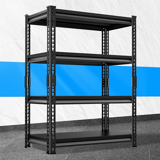 Adjustable Garage Storage Shelves, 35.4''W Garage Shelving Heavy Duty Loads by Huhaneon