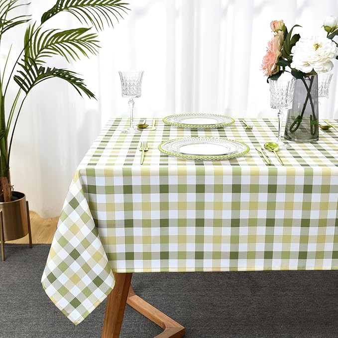 Classic Gingham Buffalo Tablecloth Fabric - Image 4