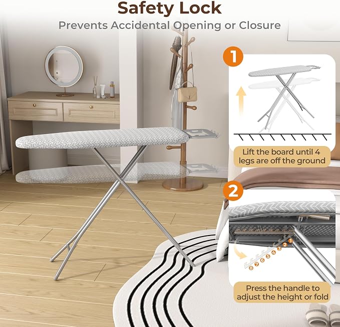 Yaheetech Foldable Ironing Board, Heavy Duty Iron Board - Image 7