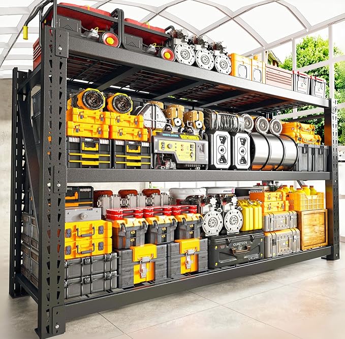 Bepatio 7050LBS Garage Shelving Heavy Duty 67.6W Storage Shelves Adjustable by Bepatio