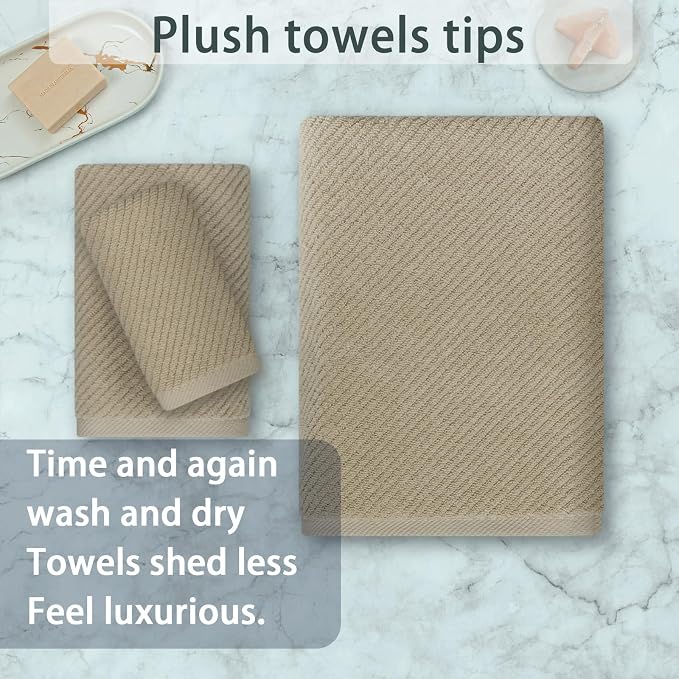 VOOVA & MOVAS Dark Beige Towels - Image 4