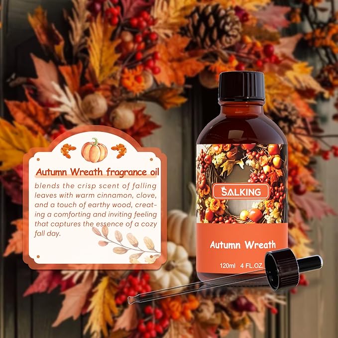 SALKING Autumn Wreath Fragrance Oil, 120ml Premium Essential Oils - Image 2