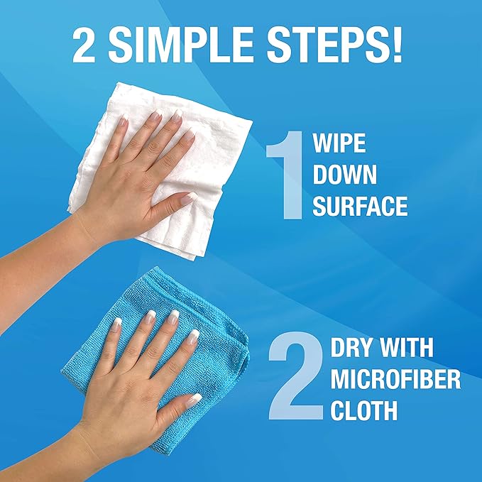 MiracleWipes for Glass, Disposable and Streak Free Cleaning Wipes for Mirrors - Image 4