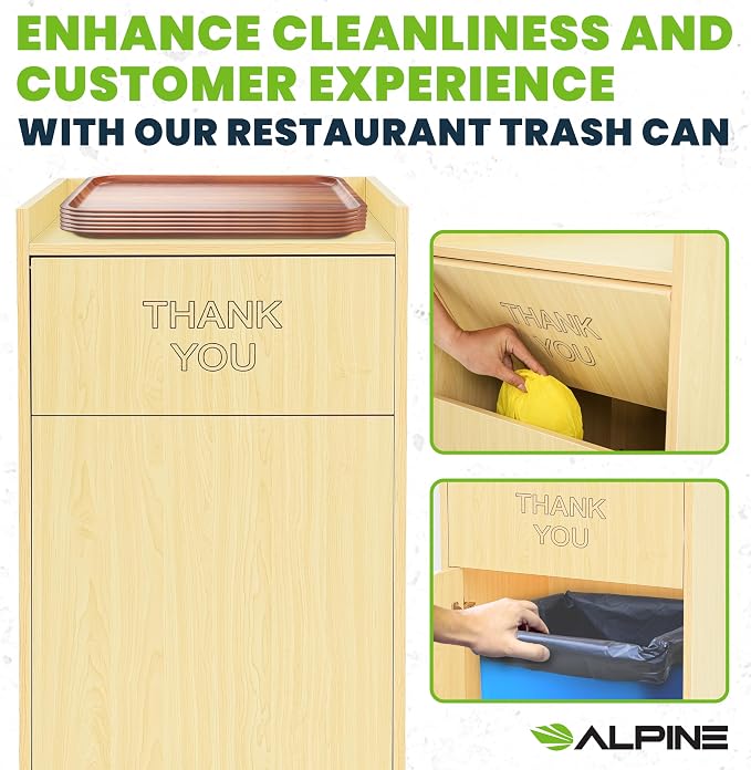Alpine Restaurant Trash Can Cabinet - Image 6