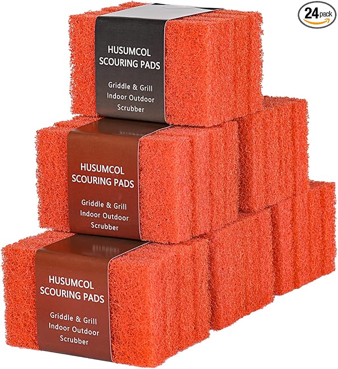 Griddle Cleaning Pads for Blackstone Flat Top, Non-Scratch Grill Scrub Pads by CleanKitchensHappyCooks