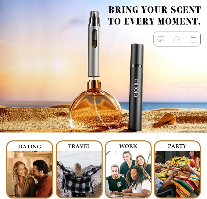 10ml Perfume Atomizer Travel Refillable, Bottom-Filling Fragrances Perfumes - Image 9