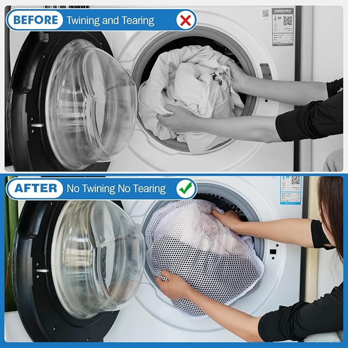 4Pcs Mesh Laundry Bags Washing Machine Mesh Wash Bags - Image 4