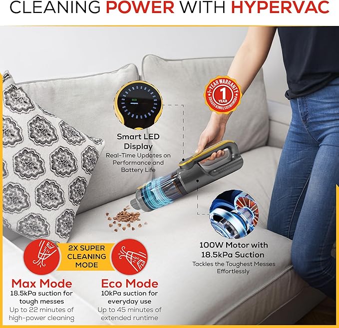 Car Vaccum Cleaner - 2 in 1 Handheld dustbuster - Image 6