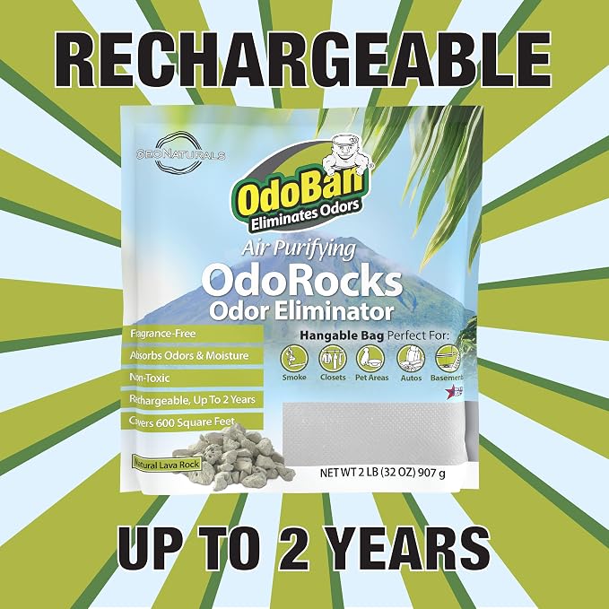 OdoBan Air Purifying OdoRocks Natural Odor Eliminator Made from Natural - Image 4