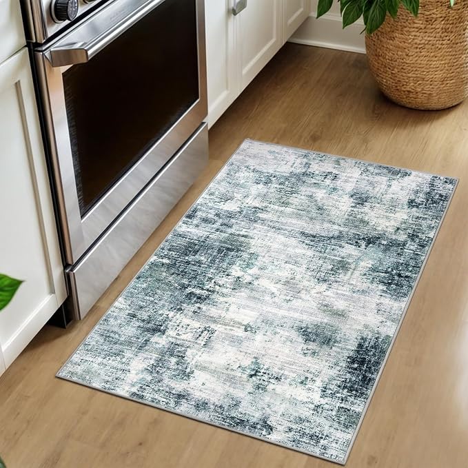 IOHOUZE Small Abstract Area Rug 2x3 Ft Entryway Rugs Washable Door Mat Indoor - Image 8