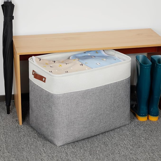 DULLEMELO Extra Large Storage Baskets, Fabric Storage Bins - Image 3