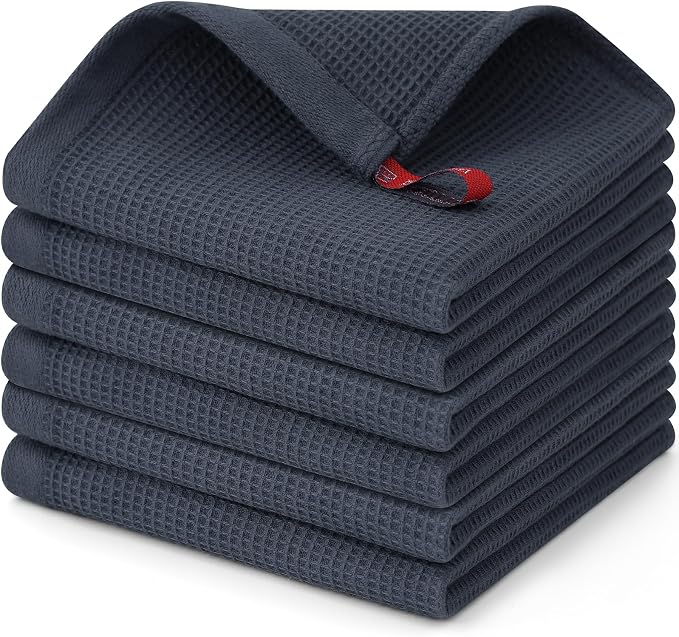 Homaxy 100% Cotton Waffle Weave Dish Cloths by Homaxy