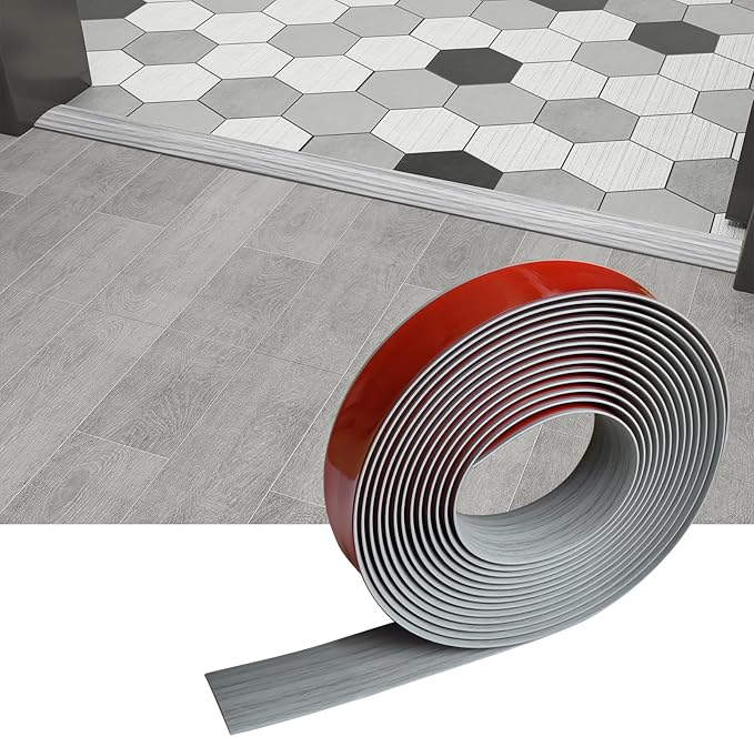 Floor/Door Flat Transition Strip & Self Adhesive Floor Vinyl Floor Edge Trim by HJHUAJ