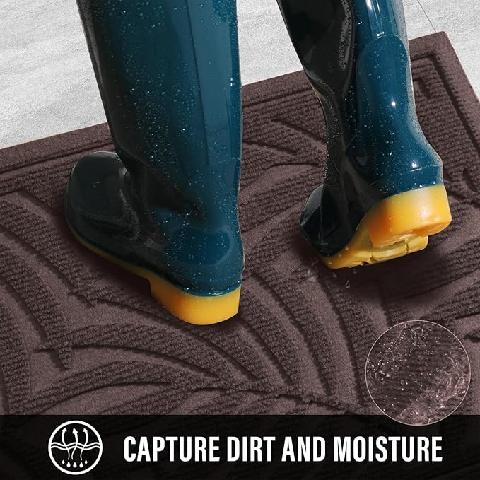 Front Door Mat, Absorbent Resist Dirt Welcome Door Mat Indoor Outdoor, - Image 2