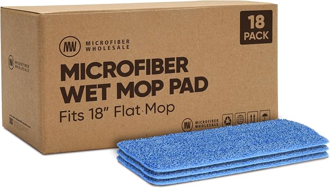 Microfiber Wholesale 18 inch Microfiber Mop Pads by MicrofiberWholesale