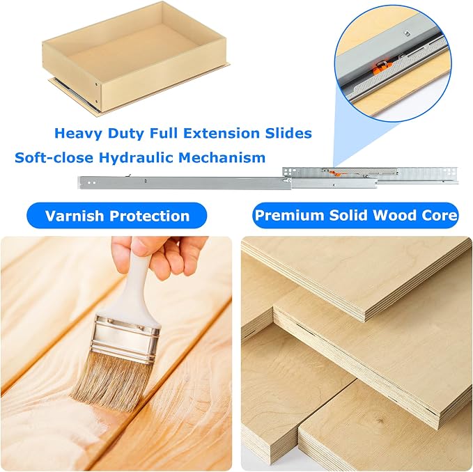WelFurGeer Soft Close Pull Out Drawers