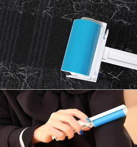 Reusable Portable Lint Roller 4 Pack, Washable Sticky Lint Roller Travel Pet - Image 2