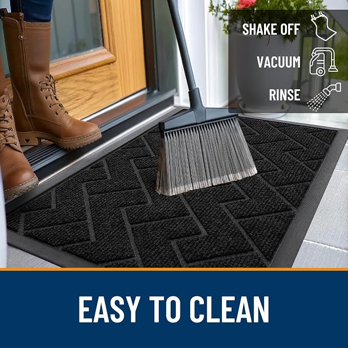 OLANLY Front Door Mat Indoor Outdoor Entrance, Waterproof All-Season, - Image 6