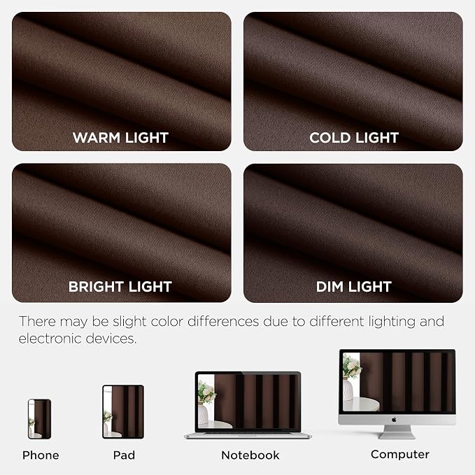 Joydeco Blackout Patio Sliding Door Curtains 96 Inches Long, Grommet Privacy - Image 9