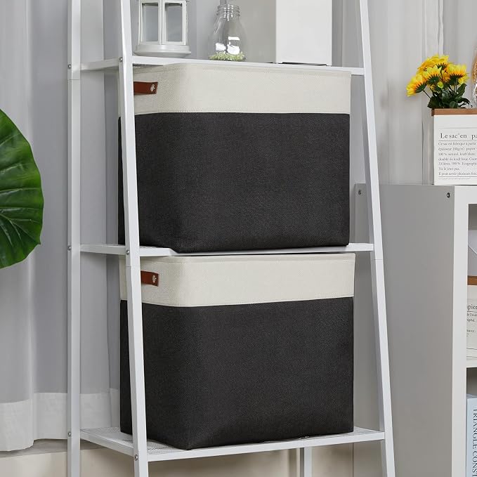 DULLEMELO Extra Large Storage Baskets, Fabric Storage Bins - Image 5