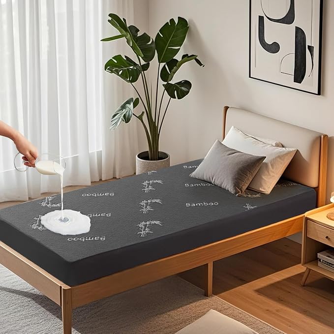BEDLORE Twin XL Size Mattress Protector Waterproof, Mattress Pad Fitted 6-15 by Bedlore