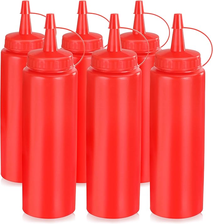 New Star Foodservice 26283 Squeeze Bottles, 8 oz - Image 2