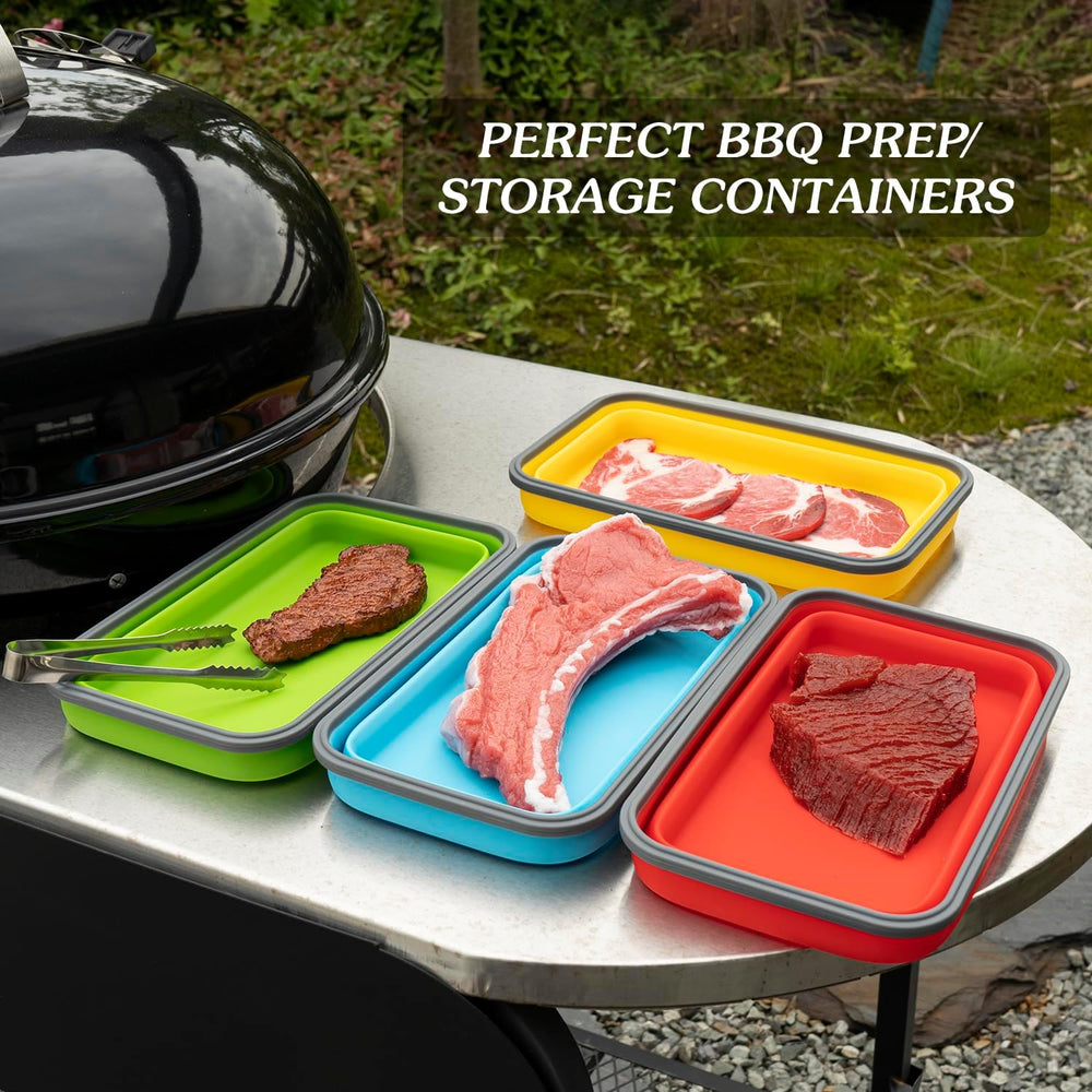 Extra Large Collapsible Food Storage Containers with Lid & Air Vent, 81 o...