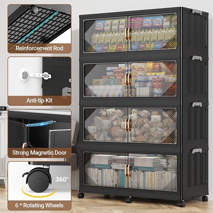 165Gal Plastic Stackable Storage Bins - Image 5