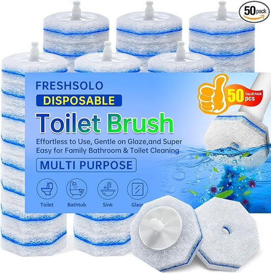 50 Count Upgraded Toilet Wand Refills | 2X Cleaning Power Toilet Bowl Cleaners by Unknown