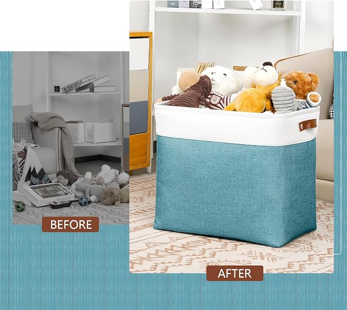 DULLEMELO Extra Large Storage Baskets, Fabric Storage Bins - Image 3