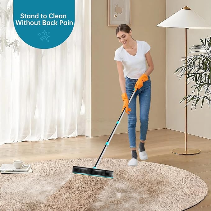 Carpet Rake - 60" Long Handle Pet Hair Removal - Image 8