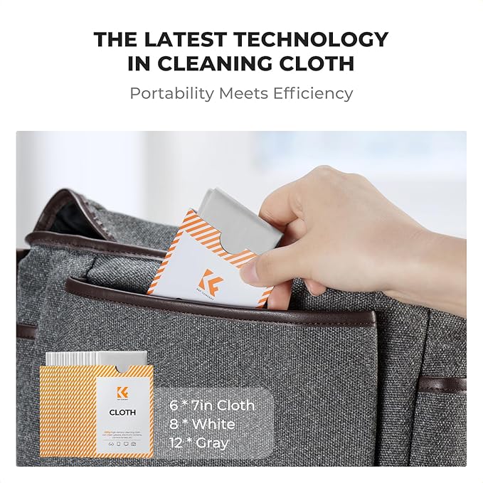 K&F Concept 20 Pack Lens Cleaning Cloth | Microfiber Cleaning Cloth | Camera - Image 6
