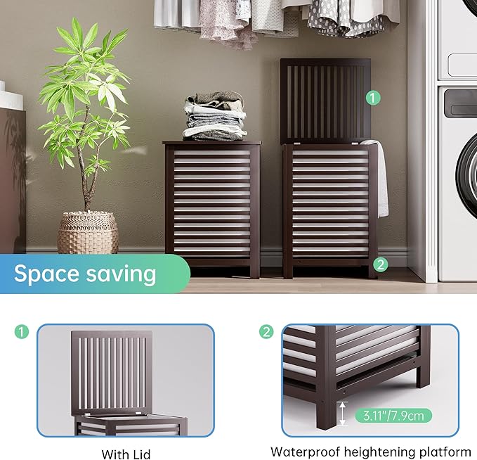SMIBUY Double Laundry Hamper - Image 5