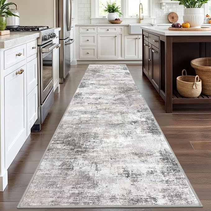 IOHOUZE Abstract Runner Rug 3x12 Ft Washable Runners - Image 2