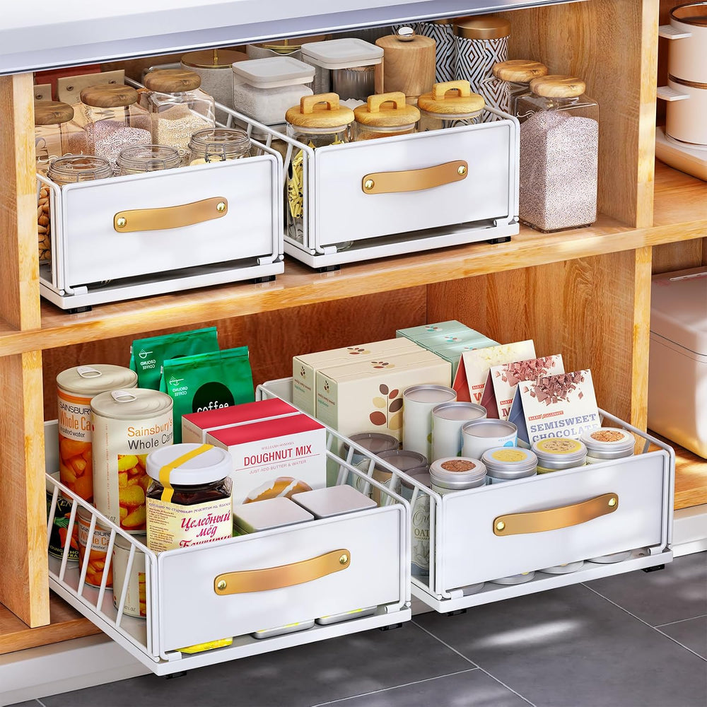 Pull out Cabinet Organizer,Heavy Duty Slide out Pantry Shelves Drawer Storage...