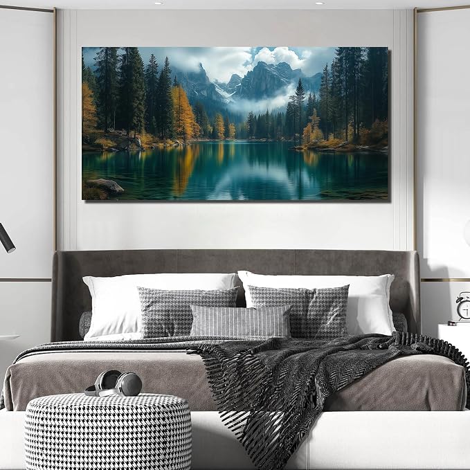 GUGIKA Landscape Wall Art for Living Room, Modern Scenery Poster Canvas Print - Image 5